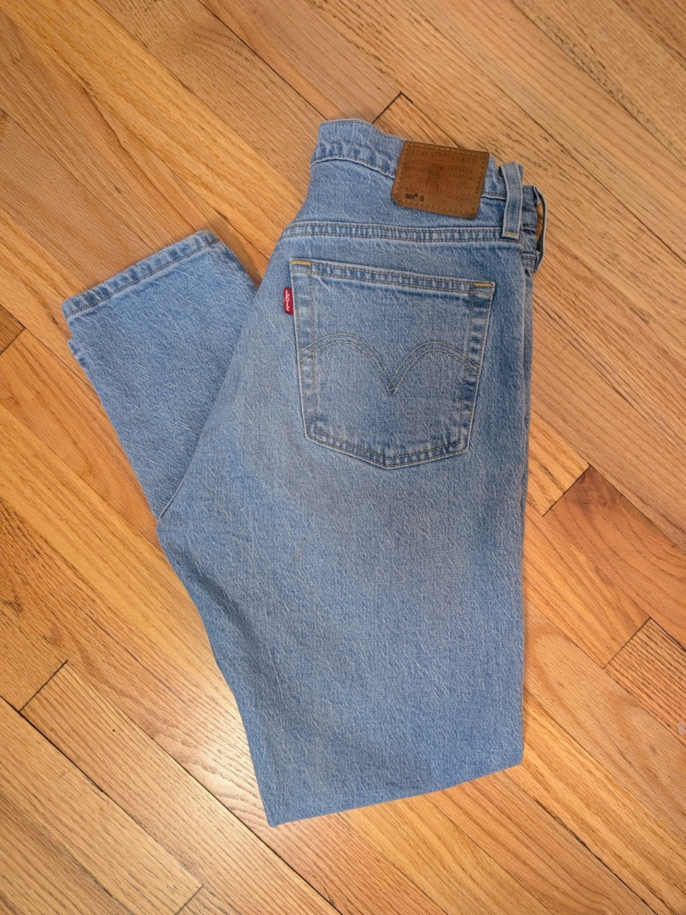 👖Levi’s 501 Skinny Light Wash High Rise Jeans W28 L28